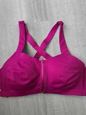 Victoria's Secret Front-Zip Sports Bra - Hot Pink